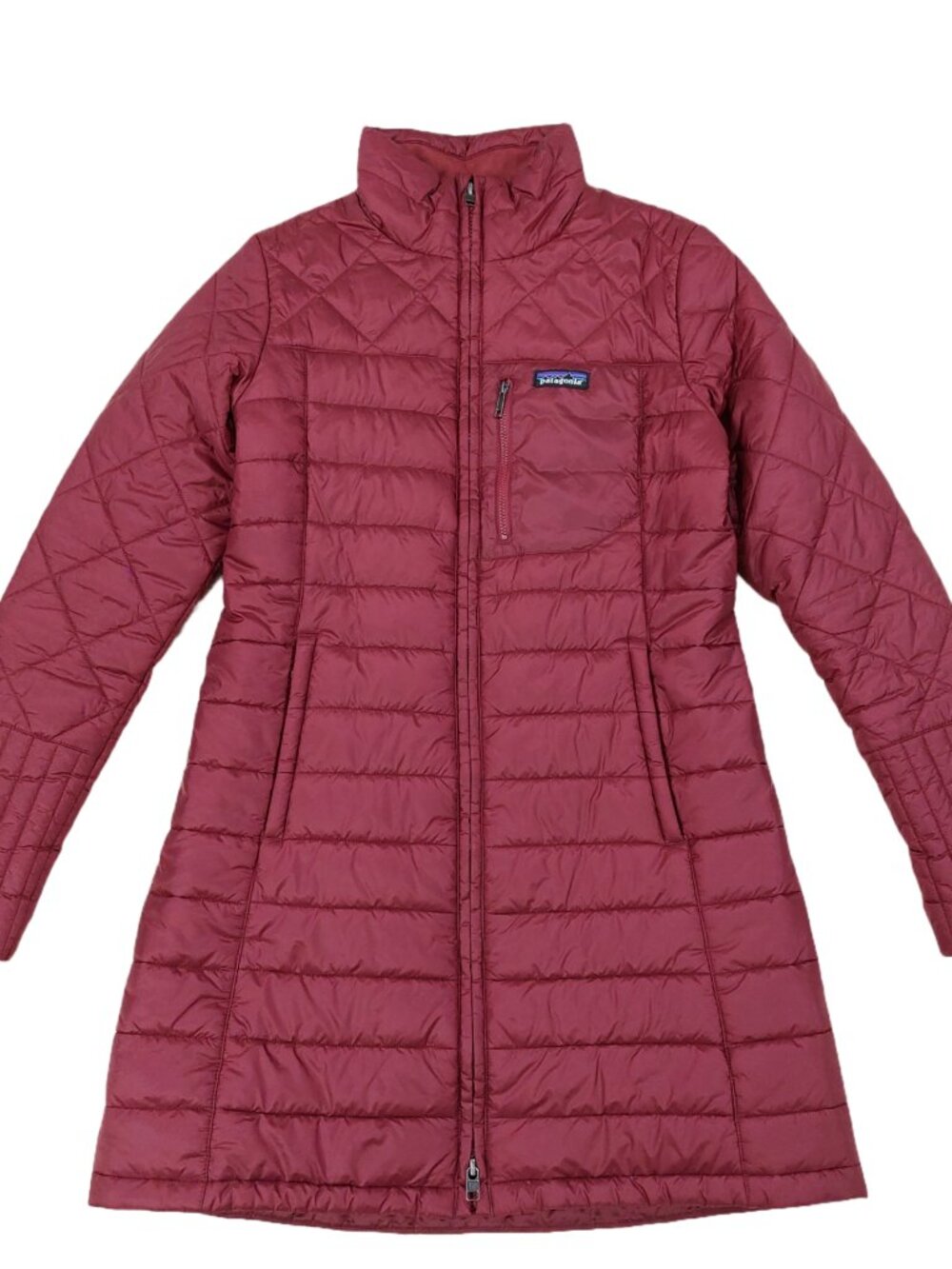 Patagonia Radalie Parka Jacket Women's Medium, Maroon Red, Quilted Insulated